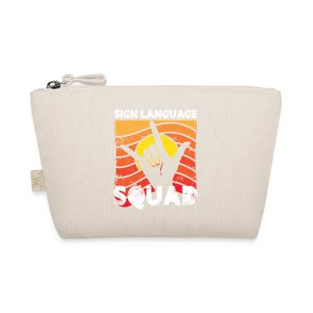 sign language squad Design for a sign language - Organic Pouch - nature - Front