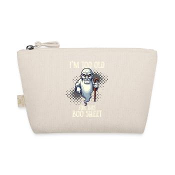 grumpy Boo feuille fantôme drôle dire Design - Trousse biologique - nature - Devant