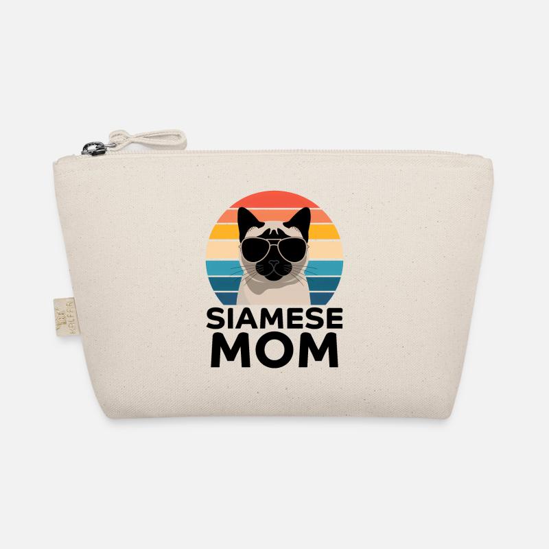 Siamkatze Spruch Siamkatze Mama Siamkatze Geschenk - Bio-Täschchen - Natur