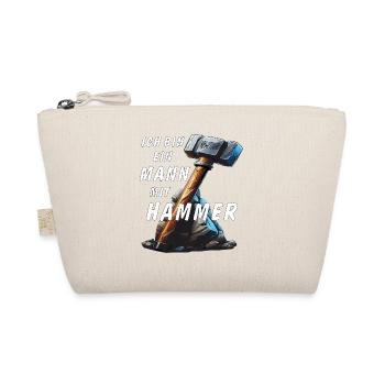 I'M A MAN WITH A HAMMER - Organic Pouch - nature - Front