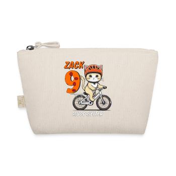 KATZE FAHRRAD MUSS WEITER ZACK NEUN - Bio-Täschchen - Natur - Vorne