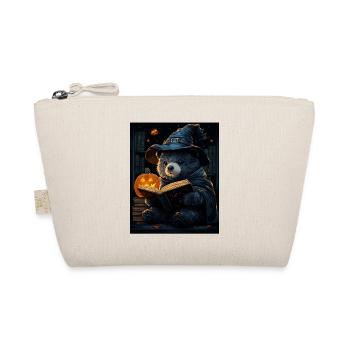 Halloween Gift Women Bear Men Kids Decoration - Organic Pouch - nature - Front