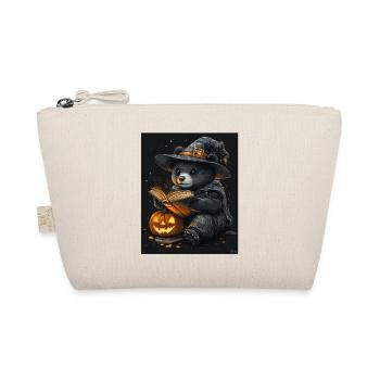Halloween Gift Women Bear Men Kids Decoration - Organic Pouch - nature - Front