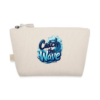Catch the Wave für einen Surfer Wellenreiter - Bio-Täschchen - Natur - Vorne