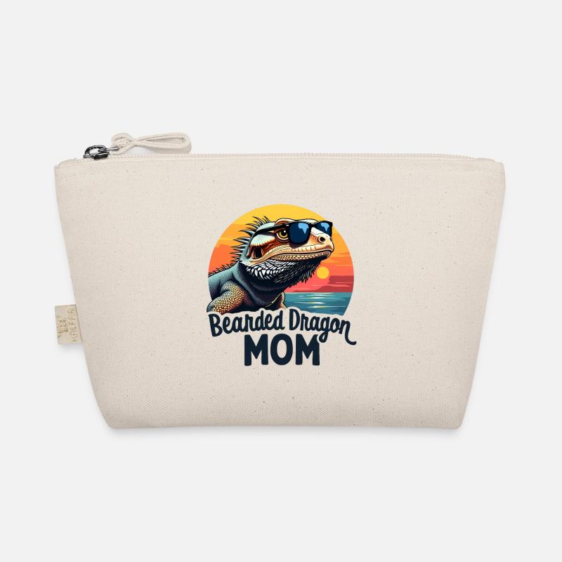 Bearded Dragon Saying Mom Funny Bearded Dragon Gift Organic Pouch