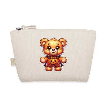 Halloween Teddy Bear Halloween Bear - Organic Pouch - nature - Front
