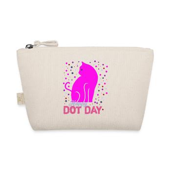 Happy Dot Day Bunte Regenbogen Katze Punkt Jungen - Bio-Täschchen - Natur - Vorne