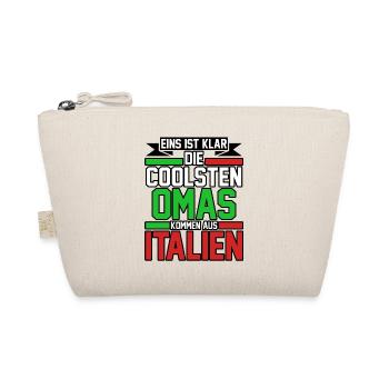 Italia Italiener Oma Nonna Italienisch Italien - Bio-Täschchen - Natur - Vorne