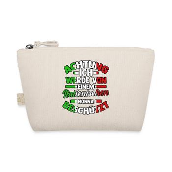 Italia Italiener Oma Nonna Italienisch Italien - Bio-Täschchen - Natur - Vorne