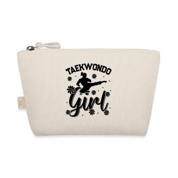 Taekwondo Girl - Organic Pouch - nature - Front