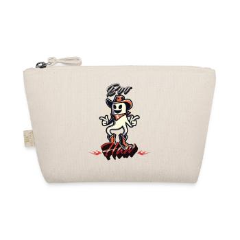Funny Cowboy Ghost Says Boo Haw - Organic Pouch - nature - Front
