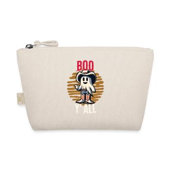 Boo Y'all Cowboy Ghosts Good Mood Ghosts - Organic Pouch - nature - Front