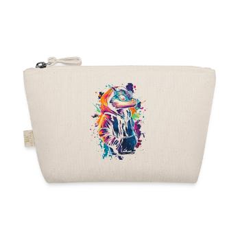 Hip Hop Dragon Vintage Urban Streetwear - Organic Pouch - nature - Front