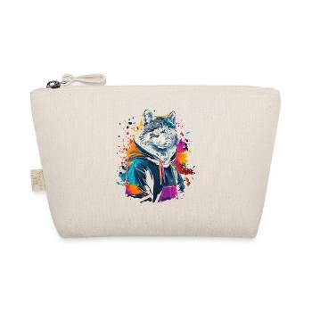 Hip Hop Wolf Vintage Streetwear urbain - Trousse biologique - nature - Devant