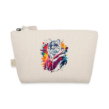 Hip Hop Wolf Vintage Streetwear urbain - Trousse biologique - nature - Devant