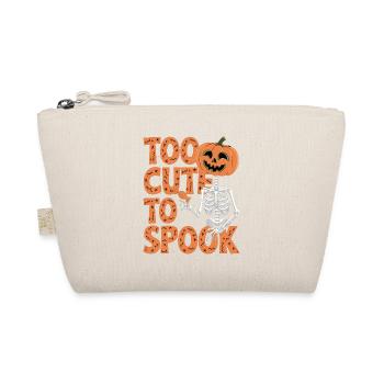 Trop mignon pour faire peur à Halloween - Trousse biologique - nature - Devant