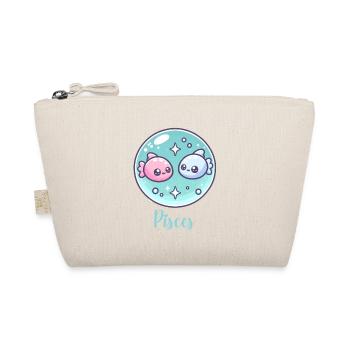Süße Pisces Sternzeichen Astrologie Geschenk - Bio-Täschchen - Natur - Vorne