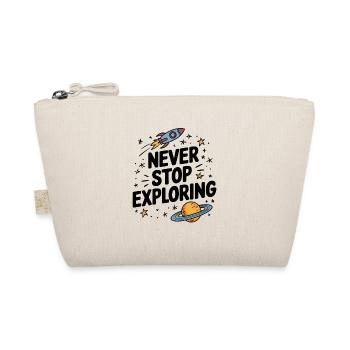 Never stop exploring - Organic Pouch - nature - Front