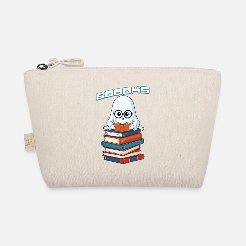 Cute Book Lover Ghost Funny Saying Organic Pouch