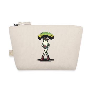 Cowboy Girl Ghost Funny Hawboody Saying - Organic Pouch - nature - Front