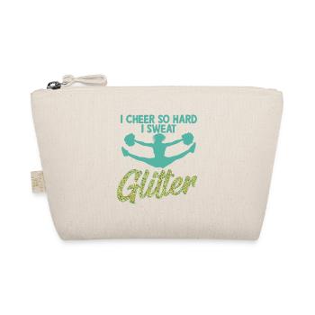 I Cheer So Hard I Sweat Glitter Cheerleader Cheerl - Bio-Täschchen - Natur - Vorne
