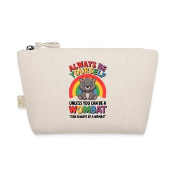 Wombat Spruch Australien Lustiges Wombats Geschenk - Bio-Täschchen - Natur - Vorne