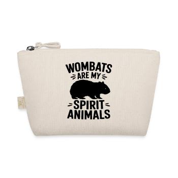 Wombat Spruch Australien Lustiges Wombats Geschenk - Bio-Täschchen - Natur - Vorne
