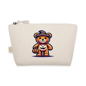Halloween Teddy Bear Halloween Bear - Organic Pouch - nature - Front