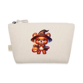 Halloween Teddy Bear Halloween Bear - Organic Pouch - nature - Front