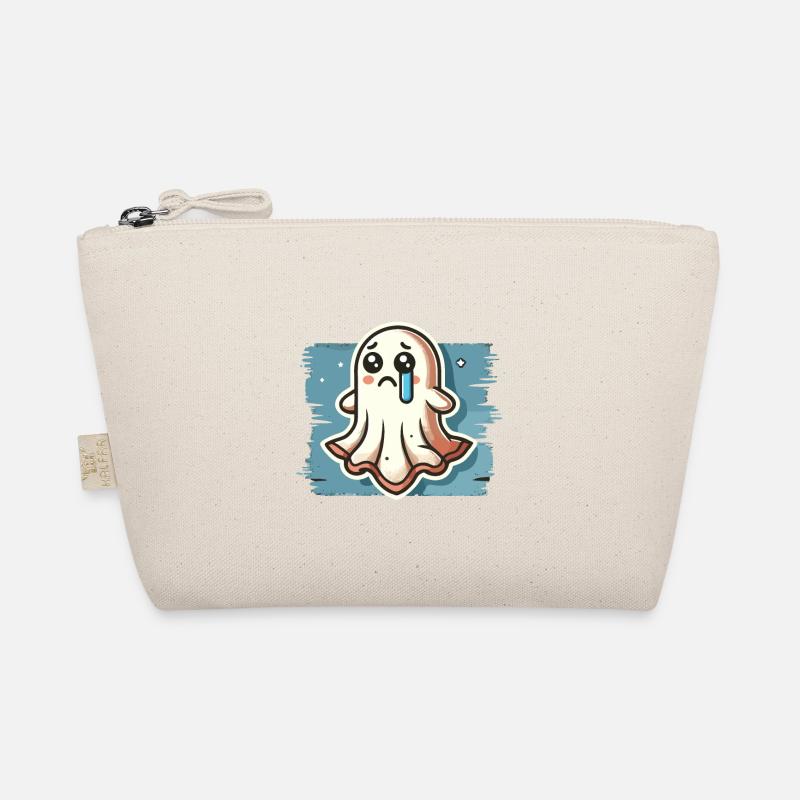 Sad Ghost Cute Weeping Ghosts Organic Pouch