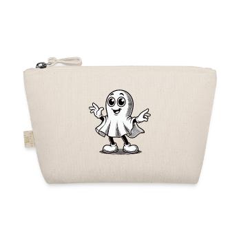 Funny Retro Ghost Cute Ghosts Design - Organic Pouch - nature - Front