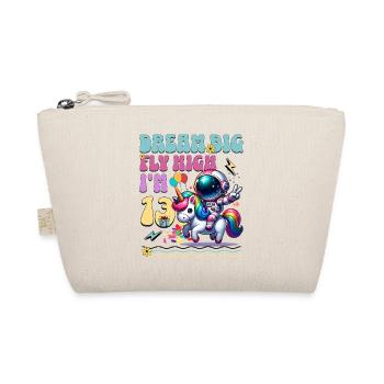 Astronaute Licorne 13e anniversaire - Trousse biologique - nature - Devant