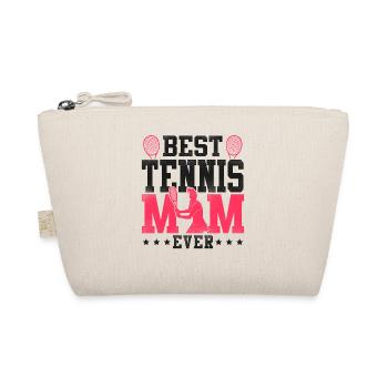 Funny Tennis Player Racket Mom - Organic Pouch - nature - Front