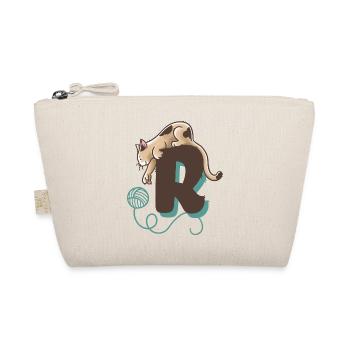 Katze Buchstabe R - Bio-Täschchen - Natur - Vorne