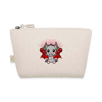 bat bats cherries cherry blossom fruit - Organic Pouch - nature - Front