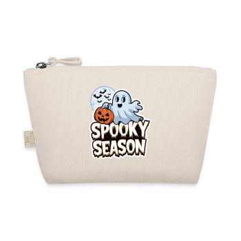 Cute Halloween Ghost Spooky Season Ghost - Organic Pouch - nature - Front