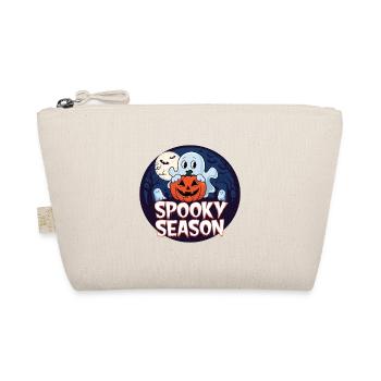 Cute Halloween Ghost Spooky Season Ghost - Organic Pouch - nature - Front