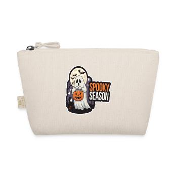 Cute Halloween Ghost Spooky Season Ghost - Organic Pouch - nature - Front