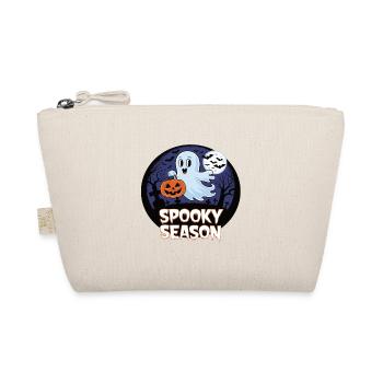 Cute Halloween Ghost Spooky Season Ghost - Organic Pouch - nature - Front