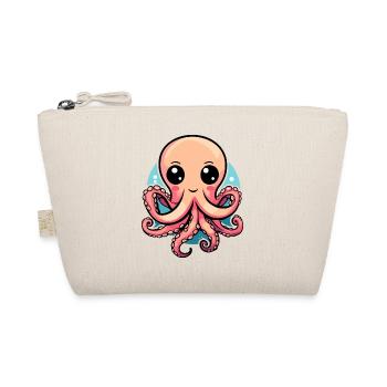 Adorable pieuvre kawaii - Trousse biologique - nature - Devant