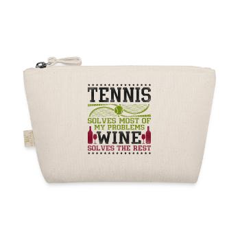 Drôle de joueur de tennis raquette vin - Trousse biologique - nature - Devant