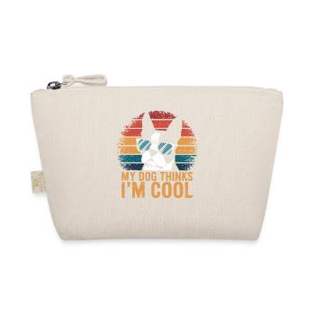 Boston Terrier My Dog Thinks I'm Cool - Organic Pouch - nature - Front