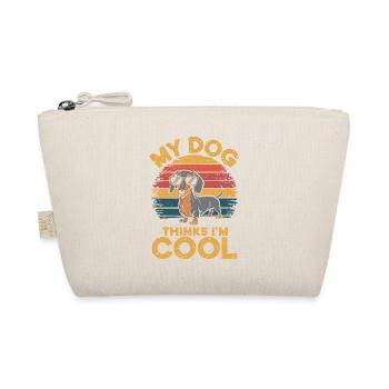 Dackel Mein Hund Denkt Das Ich Cool Bin - Bio-Täschchen - Natur - Vorne