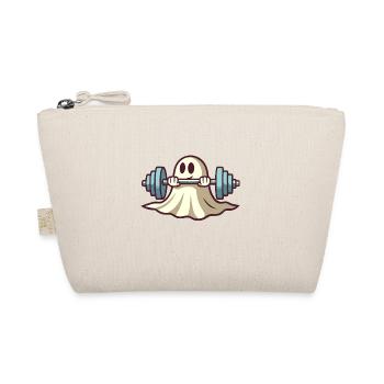 Bodybuilding Ghost Funny Gym Ghost - Organic Pouch - nature - Front