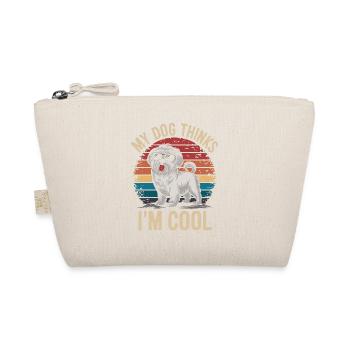 Maltese dog my dog thinks I'm cool - Organic Pouch - nature - Front
