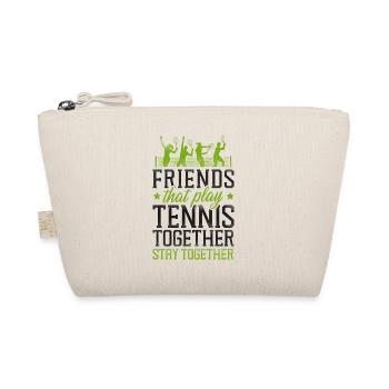 Funny Tennis Player Racket Friends - Organic Pouch - nature - Front