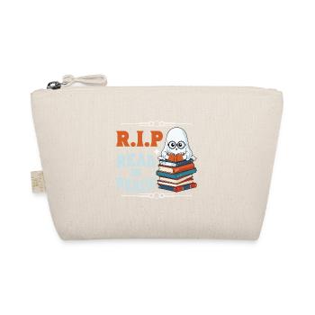Cute Book Lover Ghost Funny Saying - Organic Pouch - nature - Front