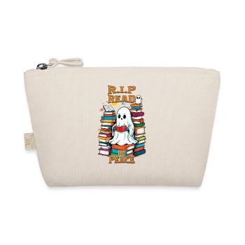 Mignon amoureux des livres fantôme lisant en paix - Trousse biologique - nature - Devant