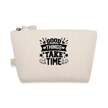 Good things take time Motivation Quotes - Bio-Täschchen - Natur - Vorne