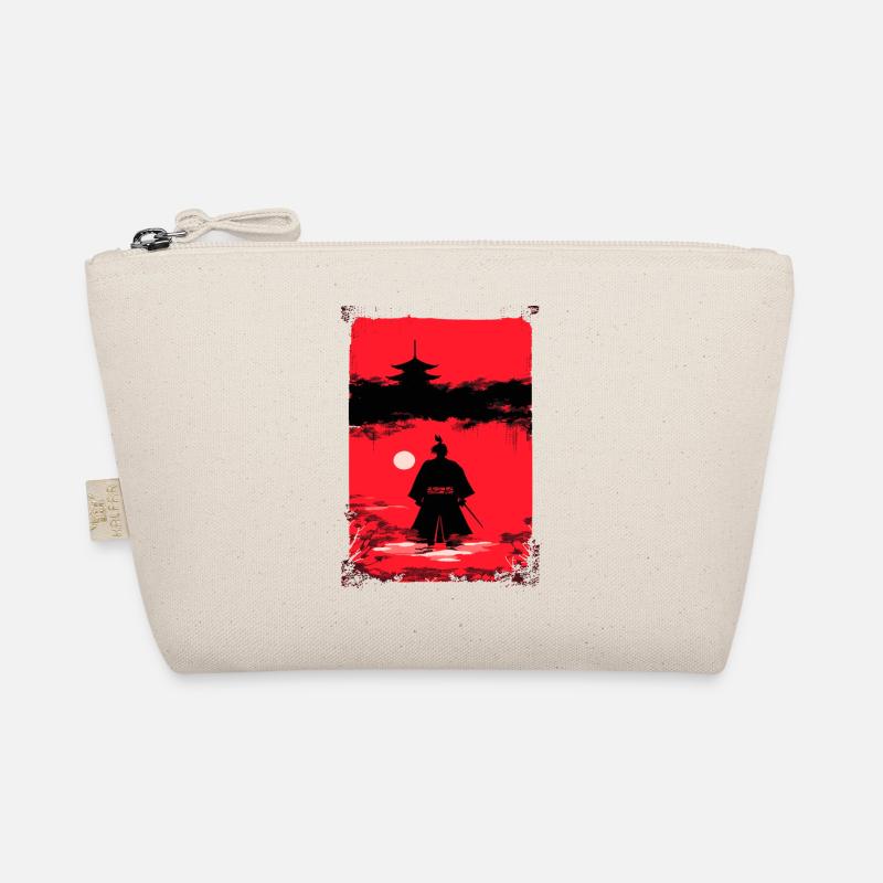 Samurai im Mondlicht Bio-Täschchen